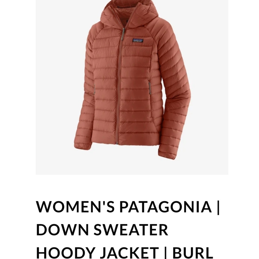 Patagonia Women's Down Sweater Hoody Jacket - Burl Red - Small